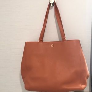 Dagne Dover Large Sienna Ally Leather Tote